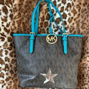 Michael Kors Brionna and Blue Star Tote monogram